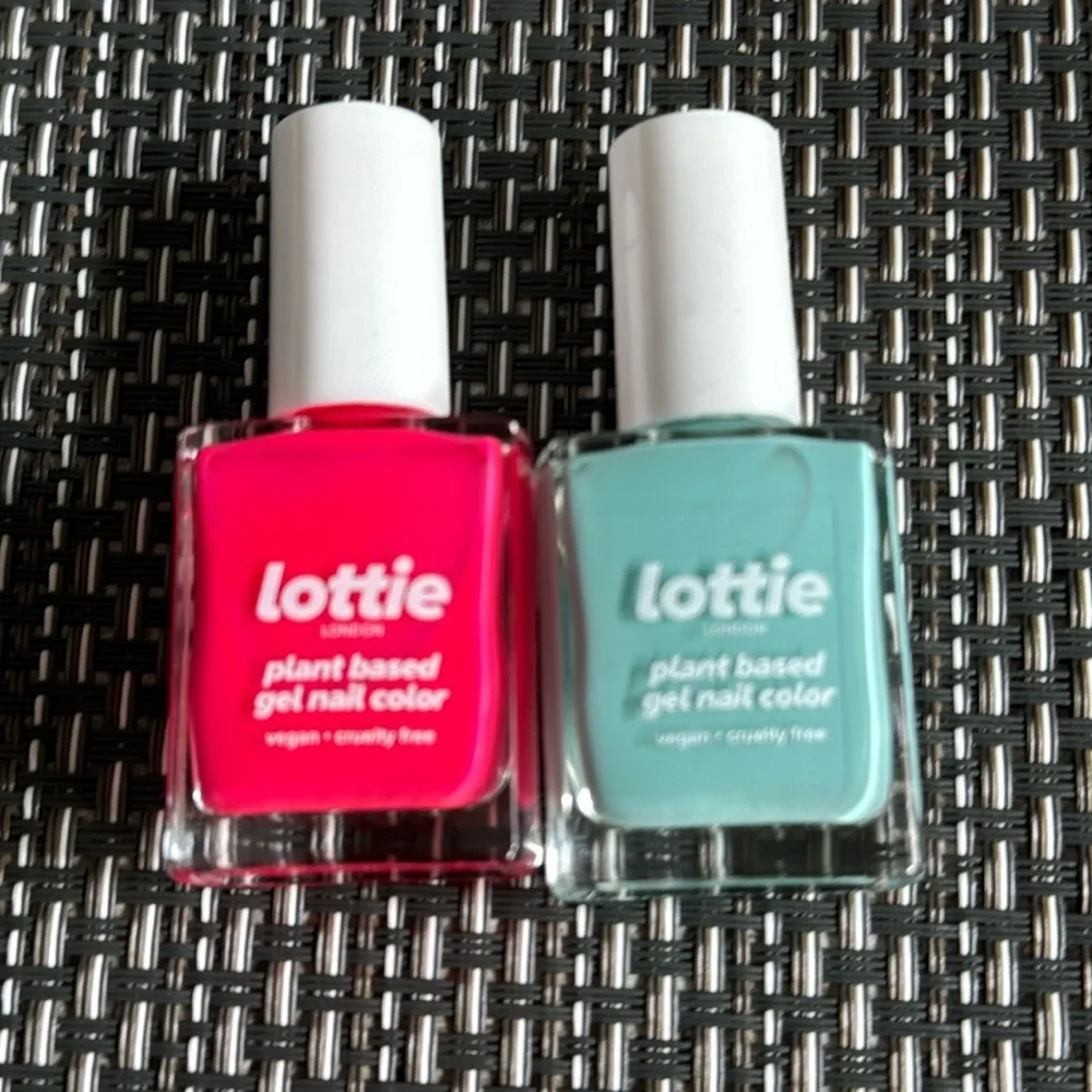 Orly & Lottie Women’s Nail Polish Bottles Bundle Plant Based Gel Nail Pink Aqua